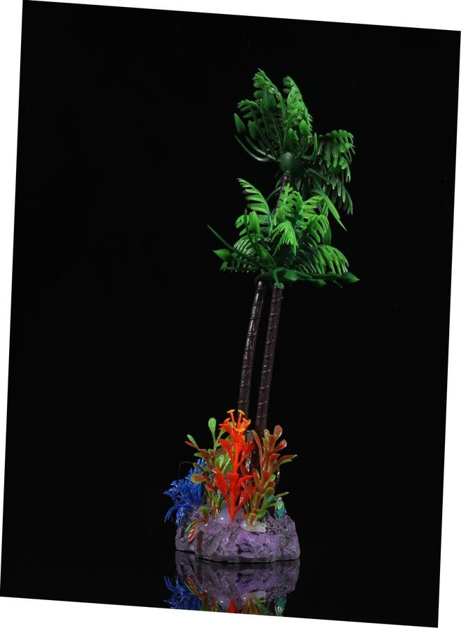 FONDOTIN 1pc Artificial Coconut Tree Plant for Fish Tank Decoration Realistic Aquarium Ornament Safe Material Enhances Environment for Aquariums and Fish Tanks - Image 5